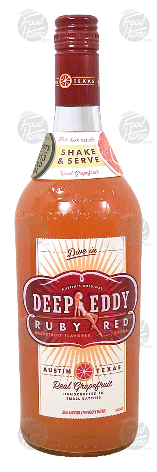 Deep Eddy  ruby red grapefruit flavored vodka, 35% alc. by vol. Full-Size Picture